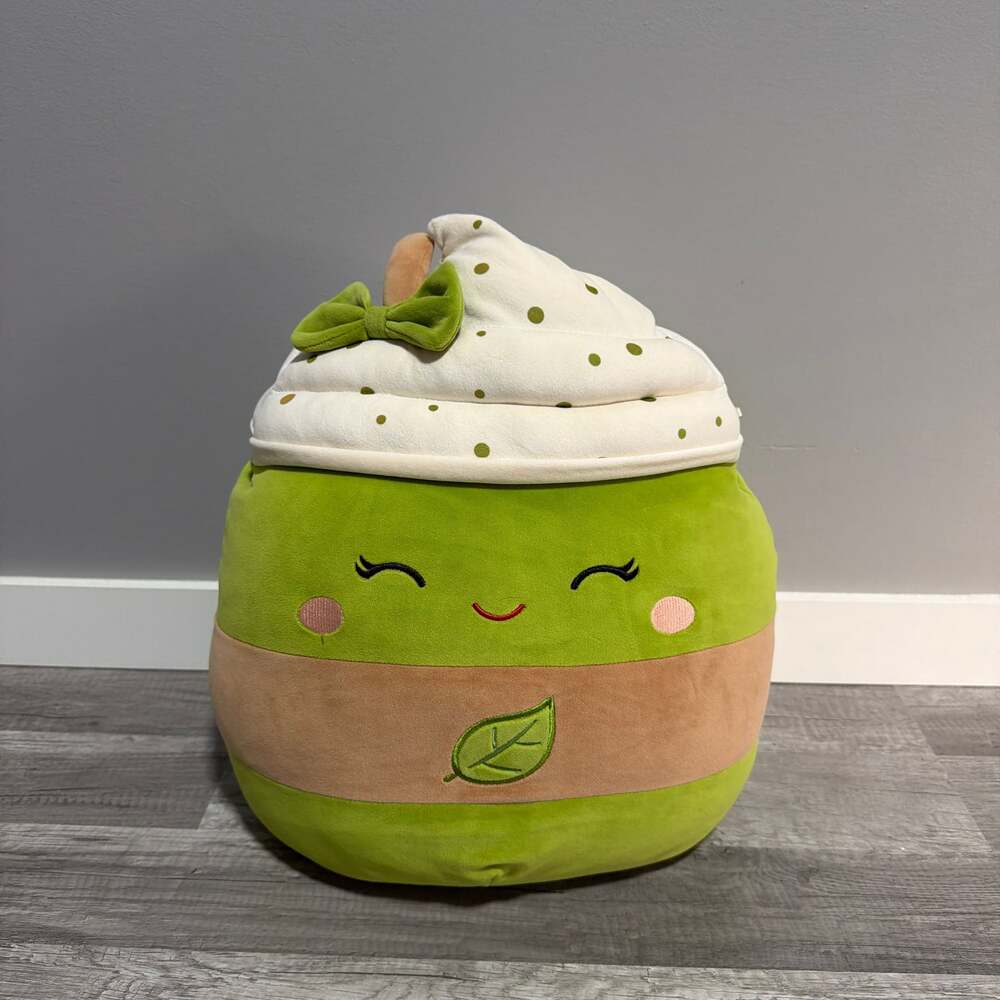 Squishmallows Zap the Match Tea Latte 16-inch Plush